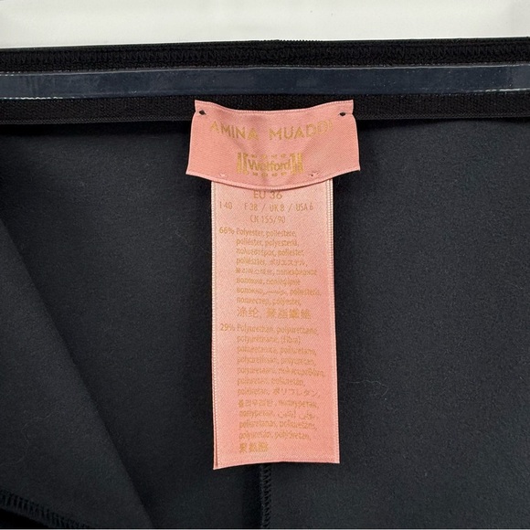 AMINA MUADDI X WOLFORD Latex Stirrup Legging Pant in Black Size US 6 - Picture 12 of 16
